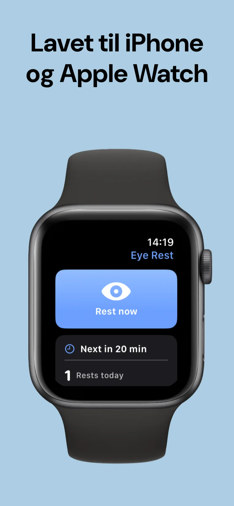 Lavet til iPhone og Apple Watch — Øjenhvile på iPhone ved siden af Apple Watch
